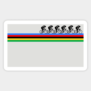 Women's Racing World Champion Bike Stripes Magnet